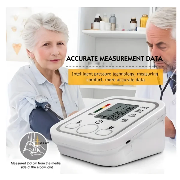 Skaitmeninis Riešo Kraujo Spaudimo Matuoklis | Automatinis Tonometras su Širdies Ritmo Monitoriumi 3 in 1 - Image 20