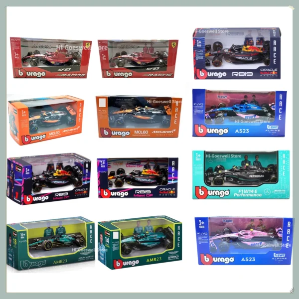 F1 Modeliai | Aston Martin, Mercedes, Red Bull, Ferrari Formula 1 Automobiliai 1:43 - Image 6