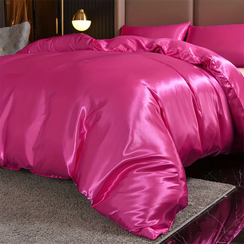 Prabangus 3 dalių Satino Patalynės Komplektas: Minkštas ir Patogus Užvalkalas Antklodei ir 2 Pagalvių Užvalkalai - Image 88