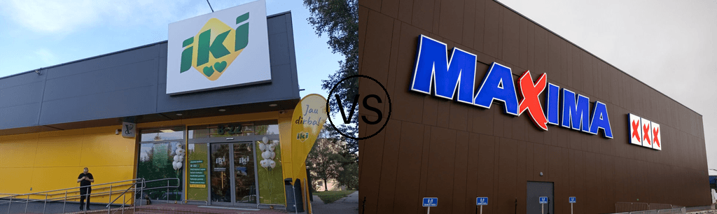 iki vs maxima akcijos